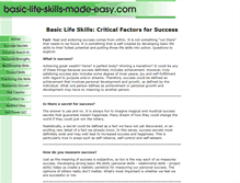 Tablet Screenshot of basic-life-skills-made-easy.com